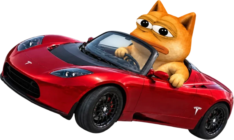 Dope at the wheel of the red Roadster