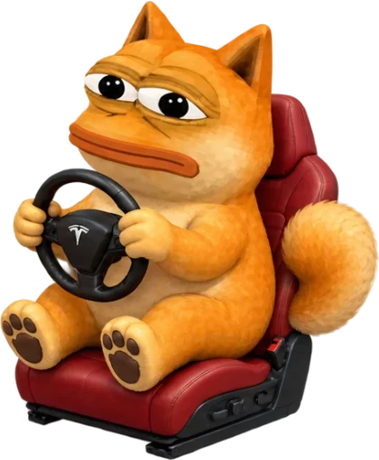 Dope in the driver's seat gripping the steering wheel